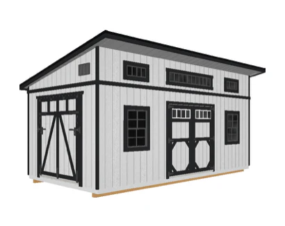 10x20 Heavy Duty Modern Escape with Rampage Door #PA1 - Image 3