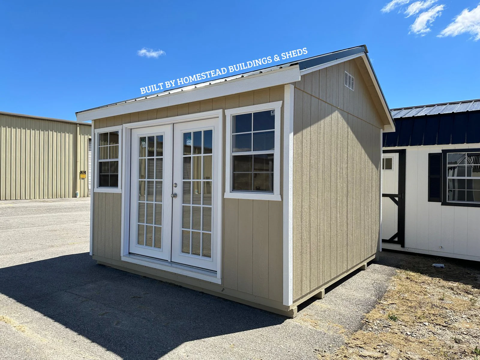 12x12 Deluxe A-Frame Building with Electrical Design #56