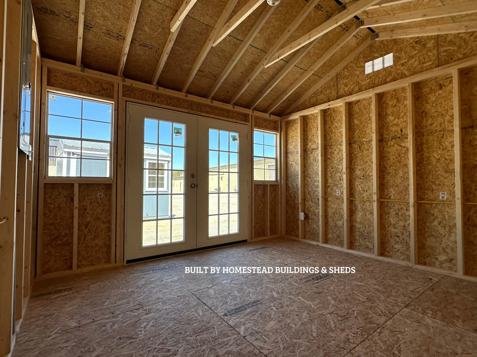 12x12 Deluxe A-Frame Building with Electrical Design #56 - Image 2