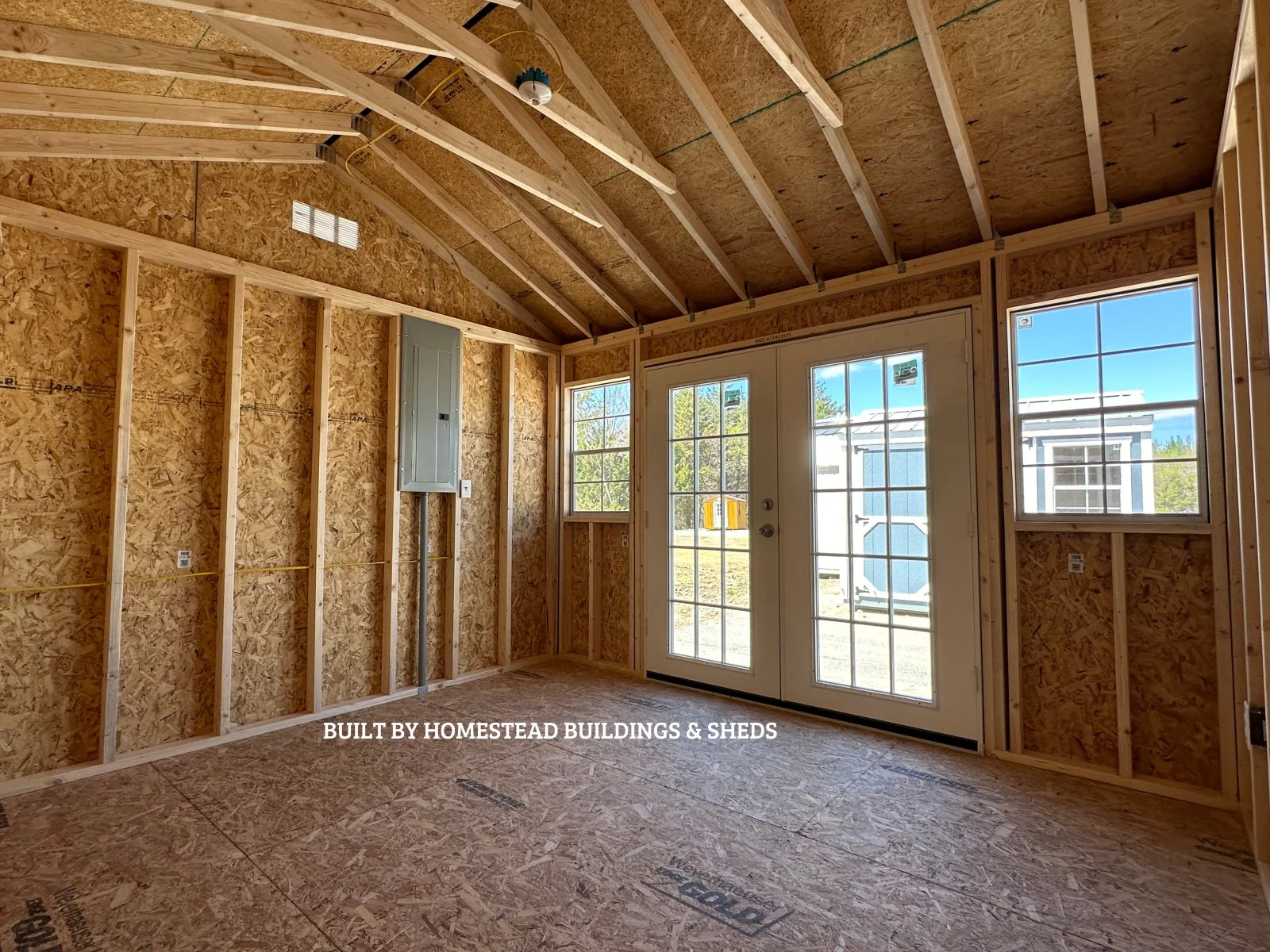 12x12 Deluxe A-Frame Building with Electrical Design #56 - Image 3