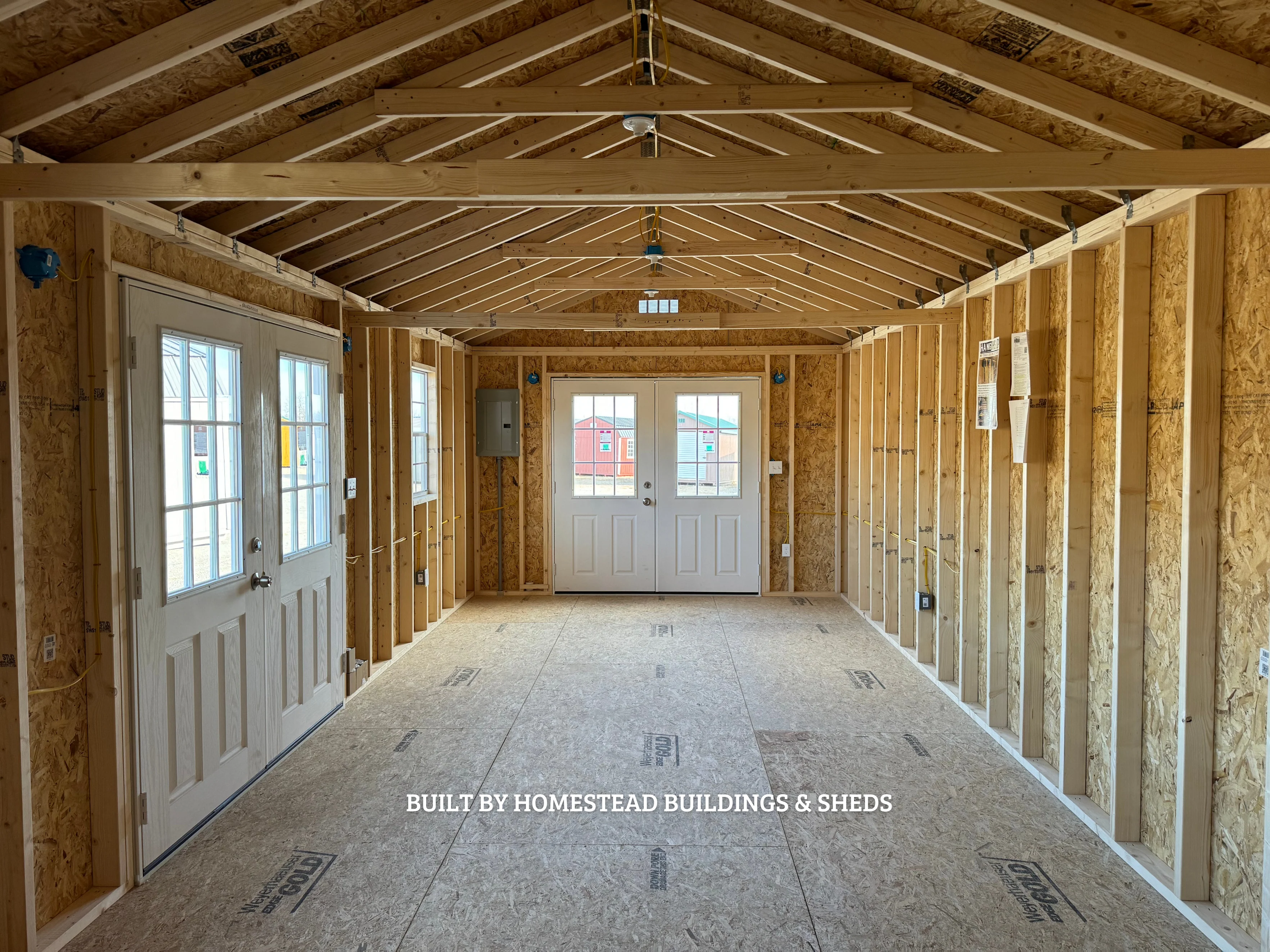 12x28 Deluxe A-Frame with Electrical Design #265 - Image 2