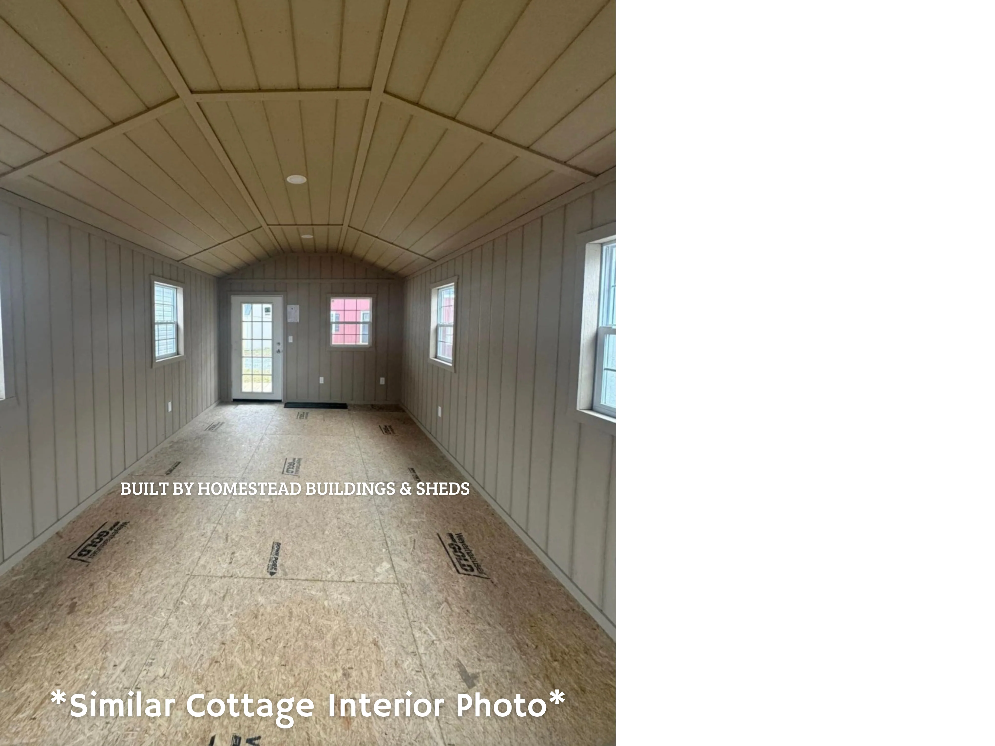 12x32 Finished Cottage Cabin with Electrical Design #32 - Image 3