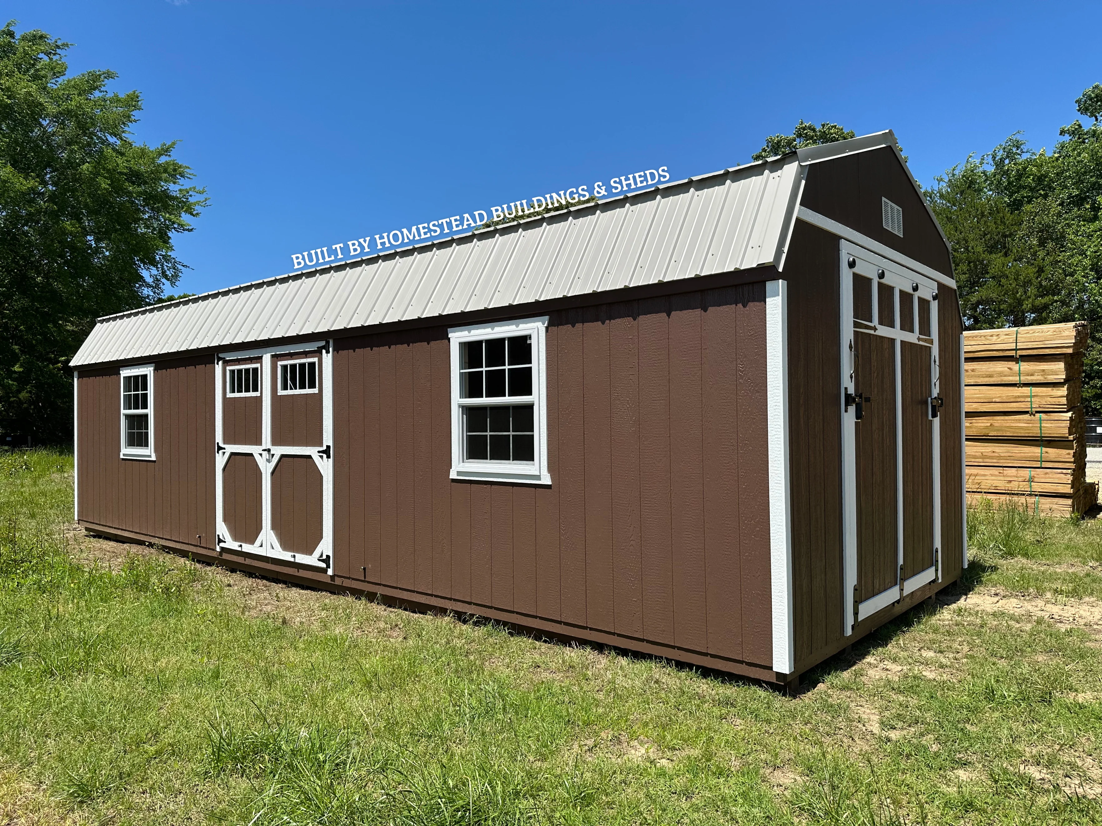 12x32 Heavy Duty Deluxe High Barn with Rampage Door Design #60 - Image 2