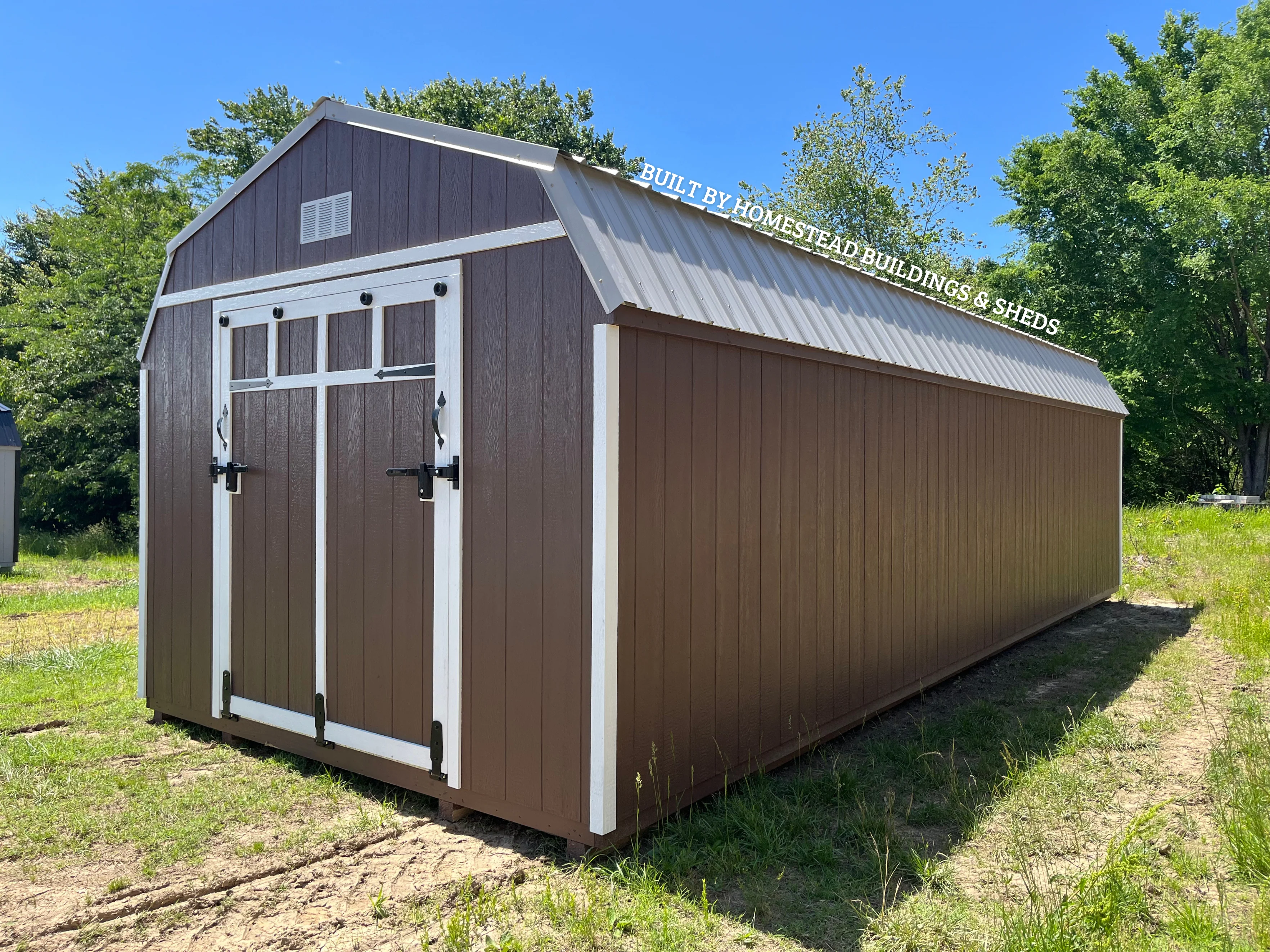 12x32 Heavy Duty Deluxe High Barn with Rampage Door Design #60 - Image 3