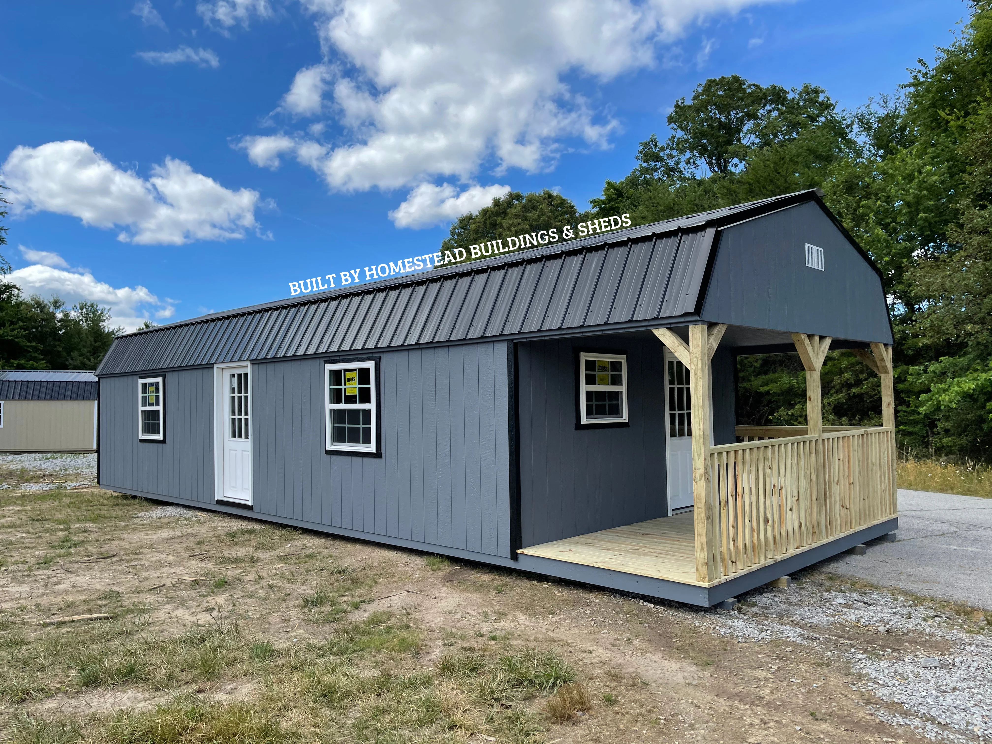14x40 Deluxe High Barn Cabin Design #101 - Image 2