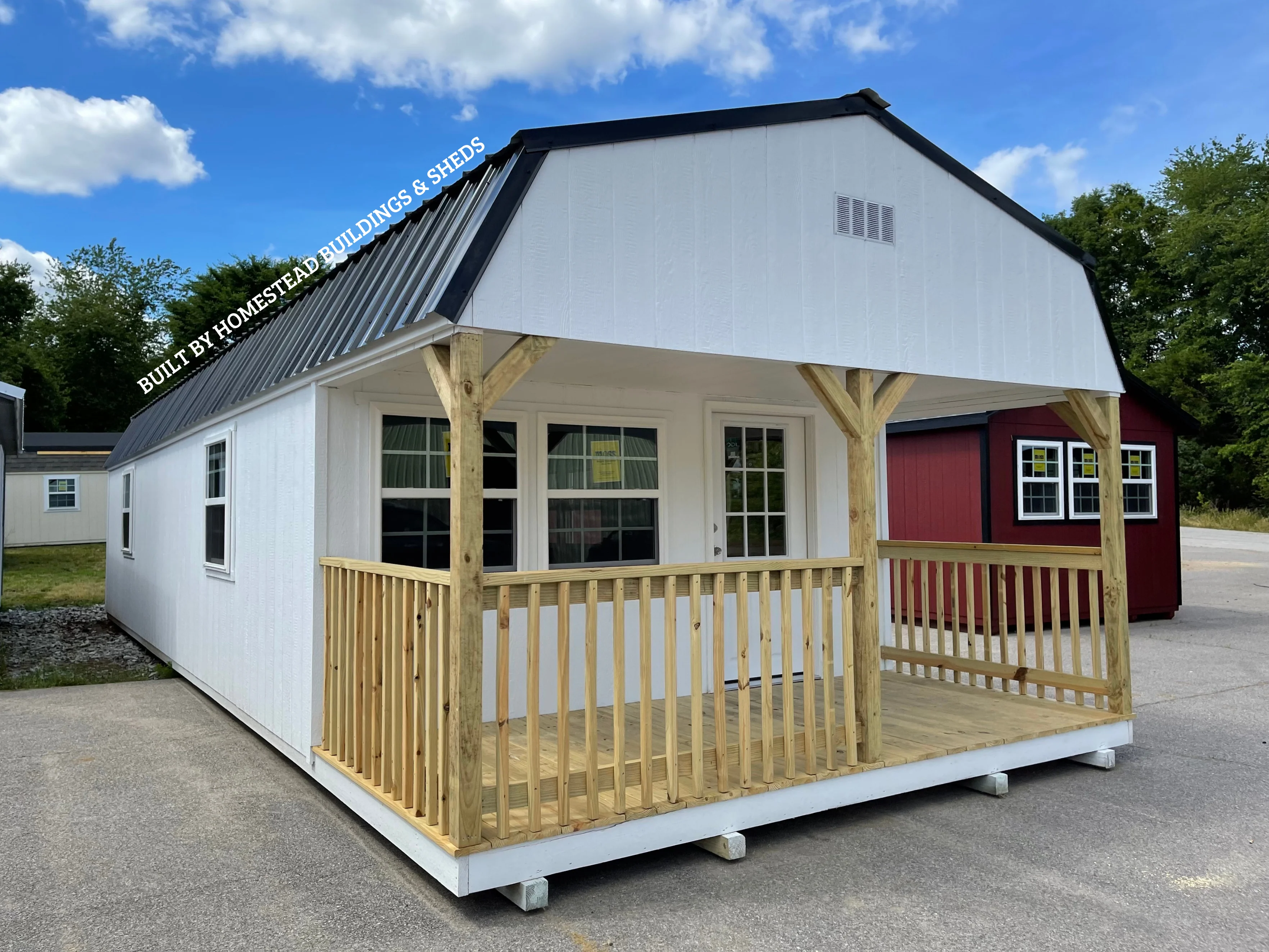 14x40 Deluxe High Barn Cabin Design #153 - Image 2