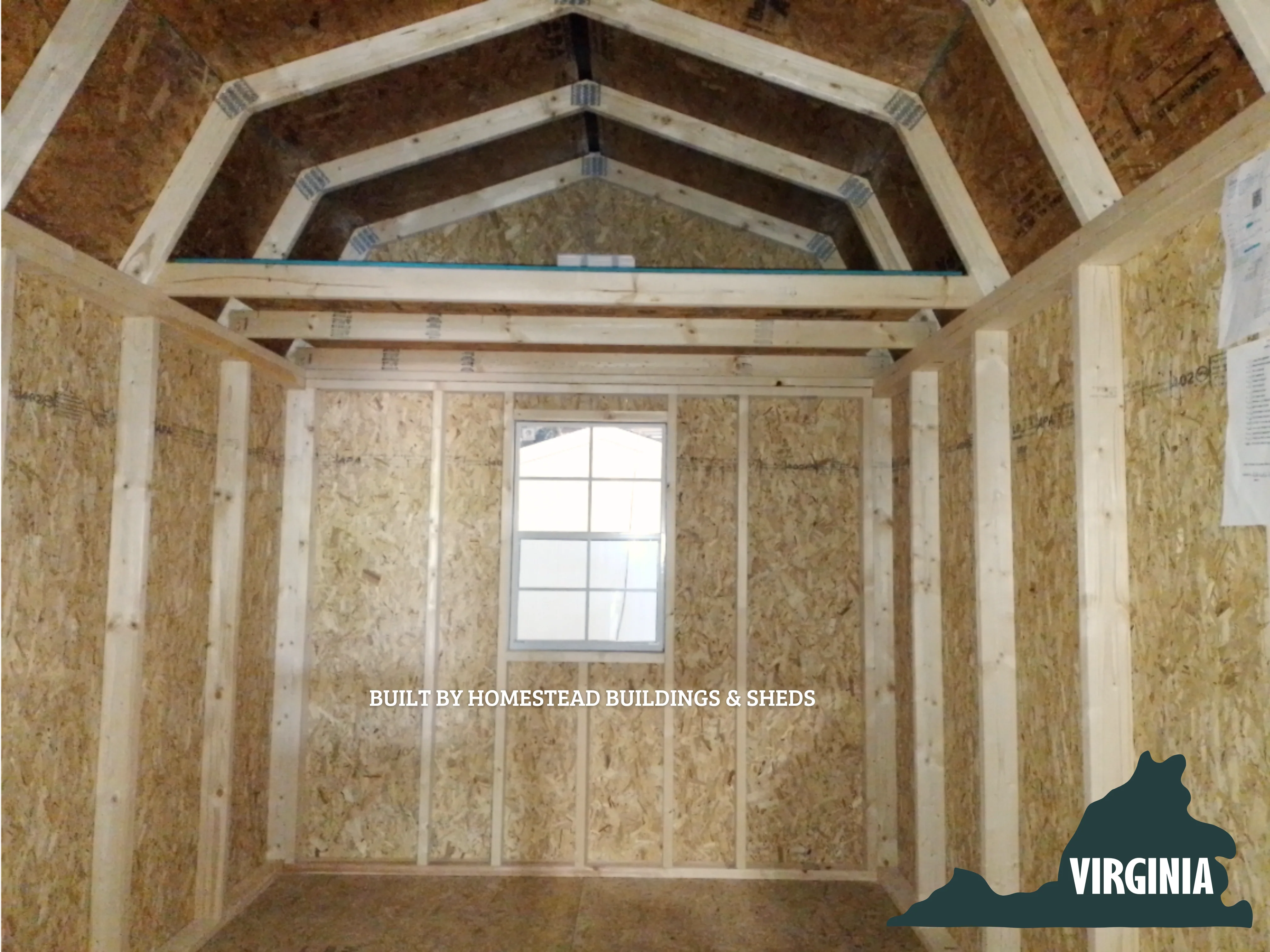8x12 Utility High Barn #VA7 - Image 2