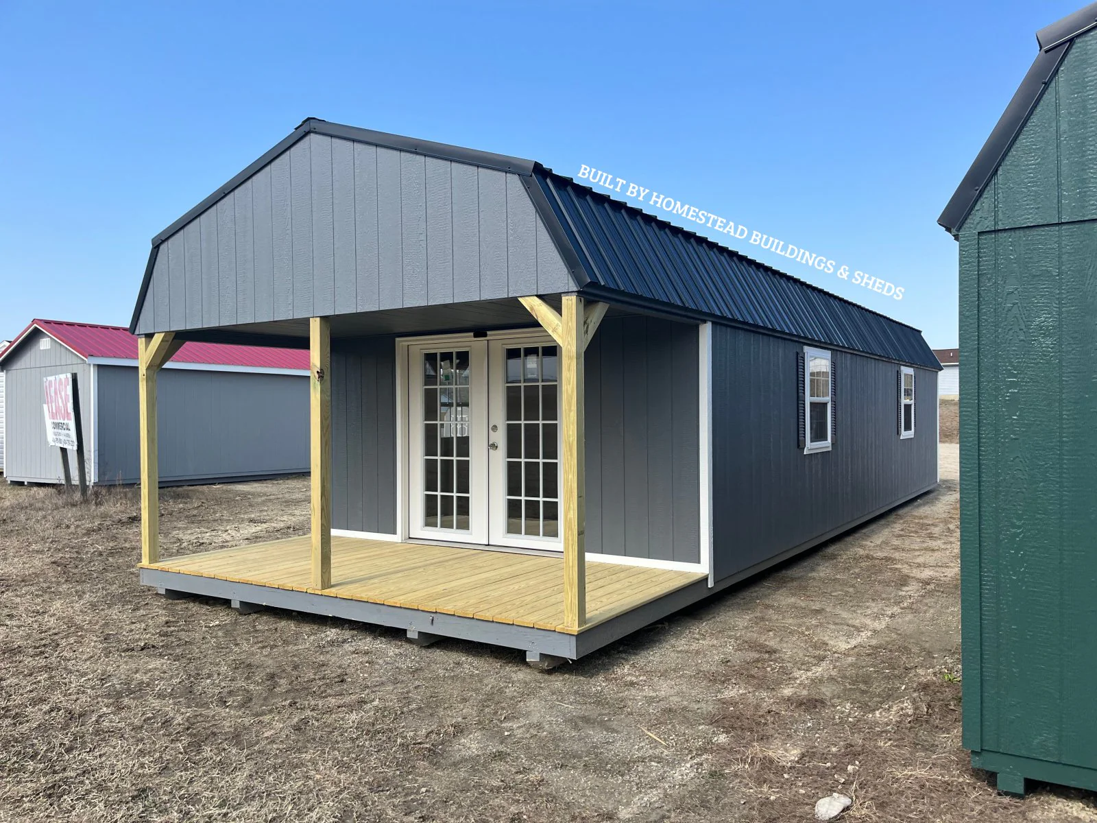 14x40 Deluxe High Barn Cabin Design #3 - Image 2
