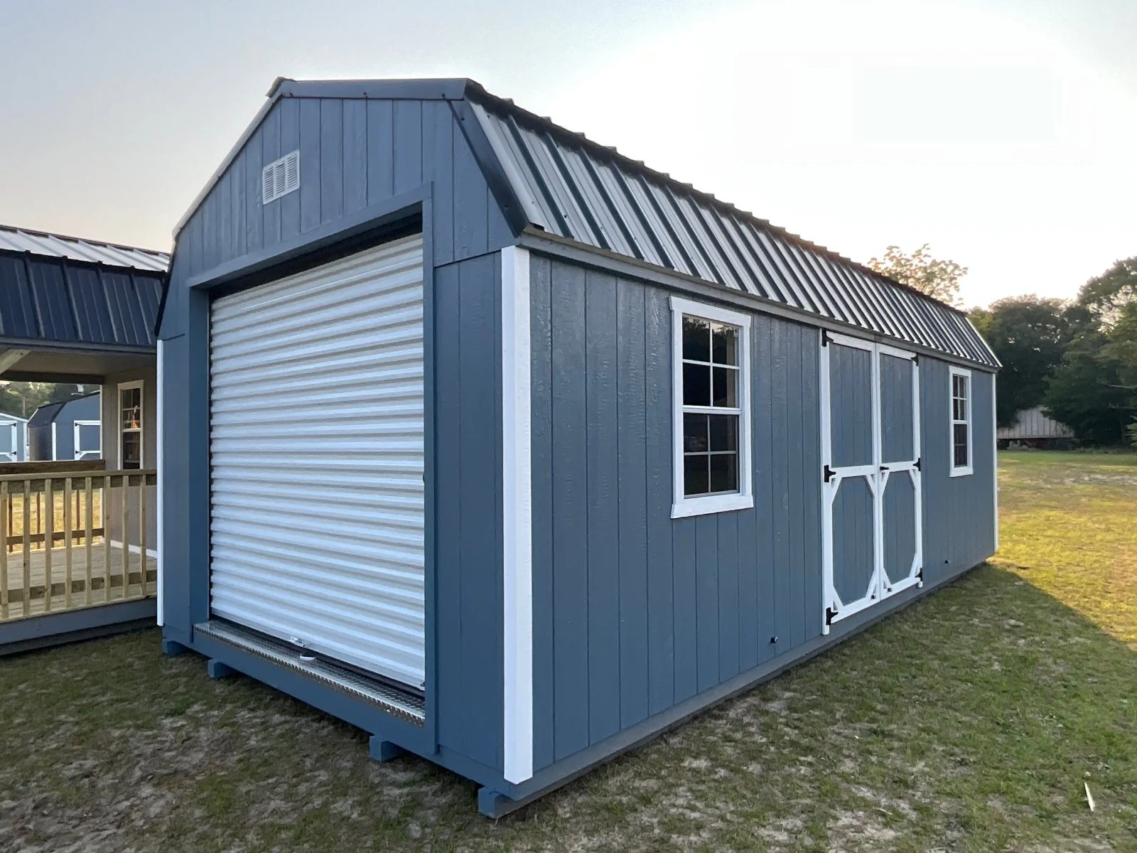 12x24 Heavy Duty Deluxe High Barn Garage Design #30