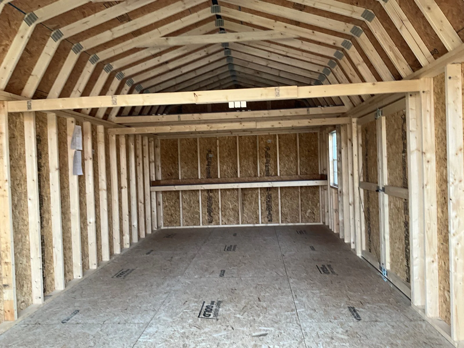 12x24 Heavy Duty Deluxe High Barn Garage Design #30 - Image 2